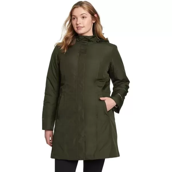 imageEddie Bauer Womens Girl On The Go Insulated Trench CoatDark Loden