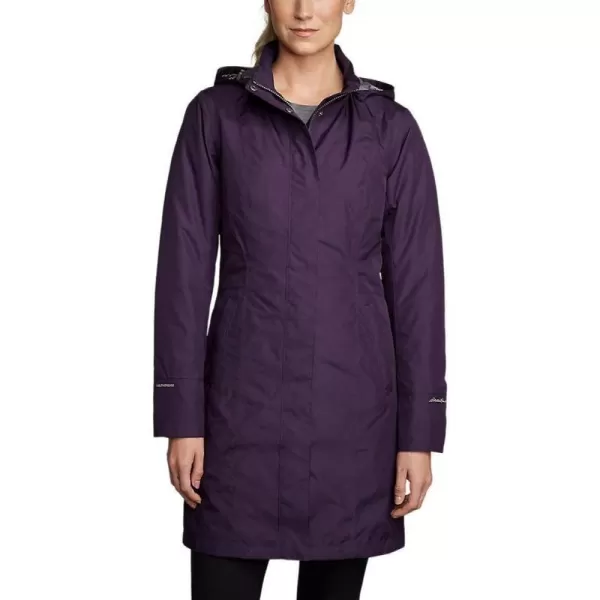 imageEddie Bauer Womens Girl On The Go Insulated Trench CoatDeep Eggplant