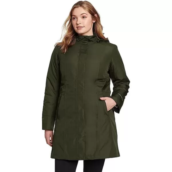 imageEddie Bauer Womens Girl On The Go Insulated Trench CoatPetite Dark Loden