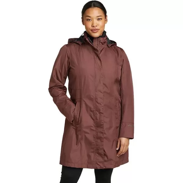imageEddie Bauer Womens Girl on the Go Trench CoatRegular Redwood