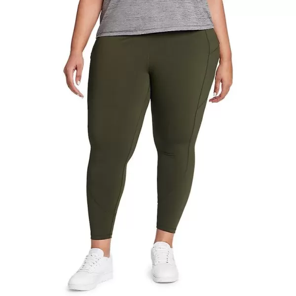 imageEddie Bauer Womens Guide Trex 78Length LeggingsPlus Size Dark Loden
