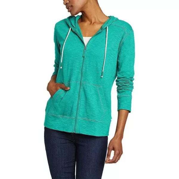 imageEddie Bauer Womens Legend Wash Slub FullZip HoodieTurquoise