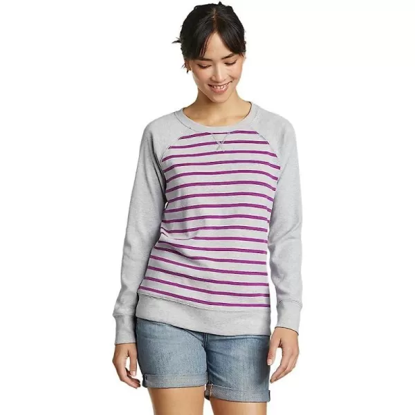 imageEddie Bauer Womens Legend Wash Sweatshirt  StripeDeep Magenta