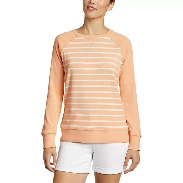imageEddie Bauer Womens Legend Wash Sweatshirt  StripeMelon