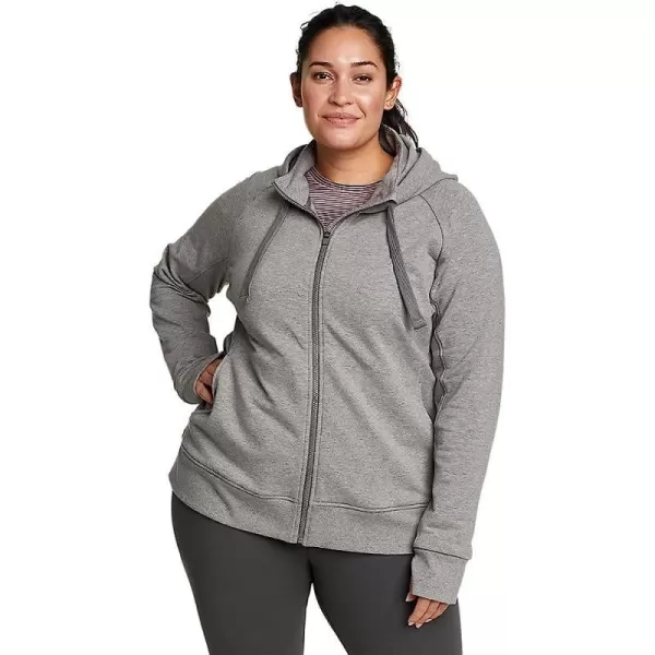imageEddie Bauer Womens Motion Cozy Camp FullZip SweatshirtPlus Heather Gray