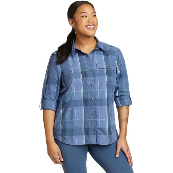 imageEddie Bauer Womens Mountain LongSleeve ShirtPlus Aegean