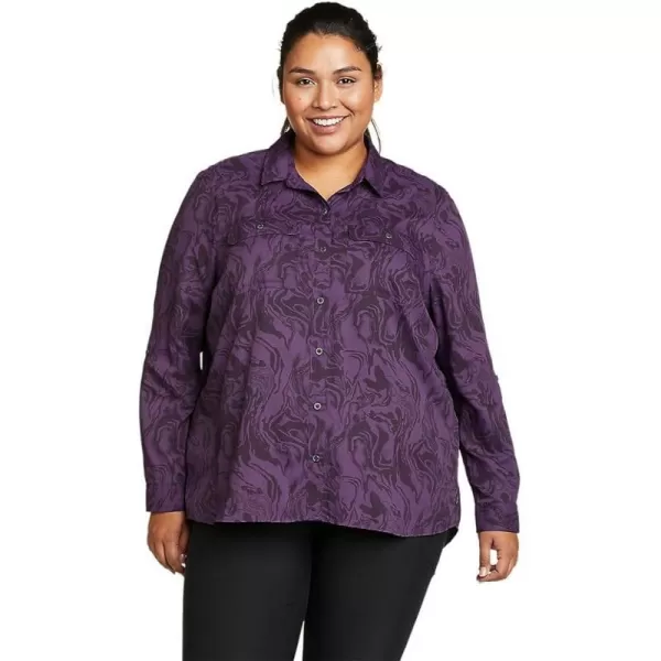imageEddie Bauer Womens Mountain LongSleeve ShirtPlus Violet