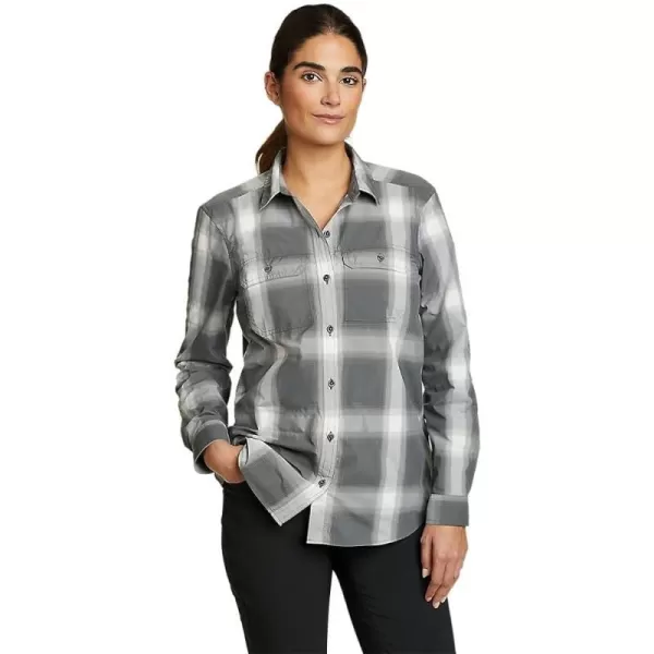 imageEddie Bauer Womens Mountain LongSleeve ShirtRegular Carbon