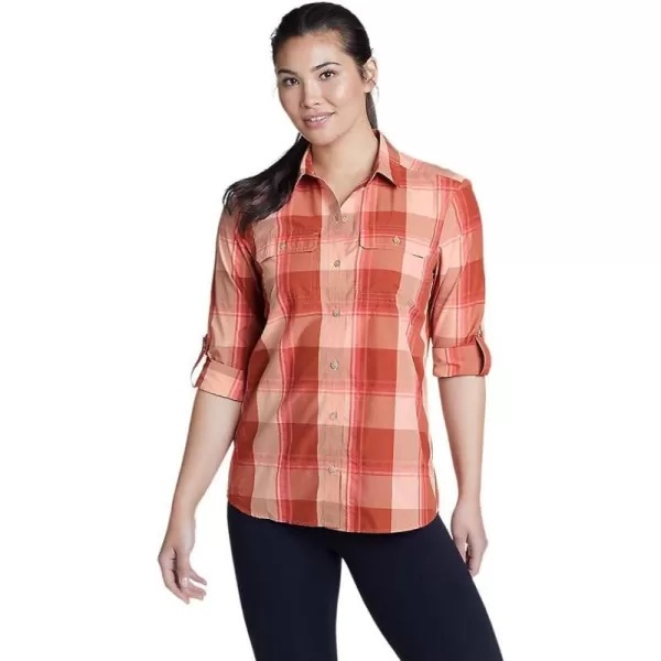 imageEddie Bauer Womens Mountain LongSleeve ShirtRegular Tulip