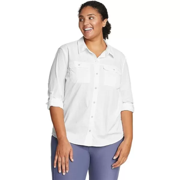 imageEddie Bauer Womens Mountain Ripstop LongSleeve ShirtPlus White