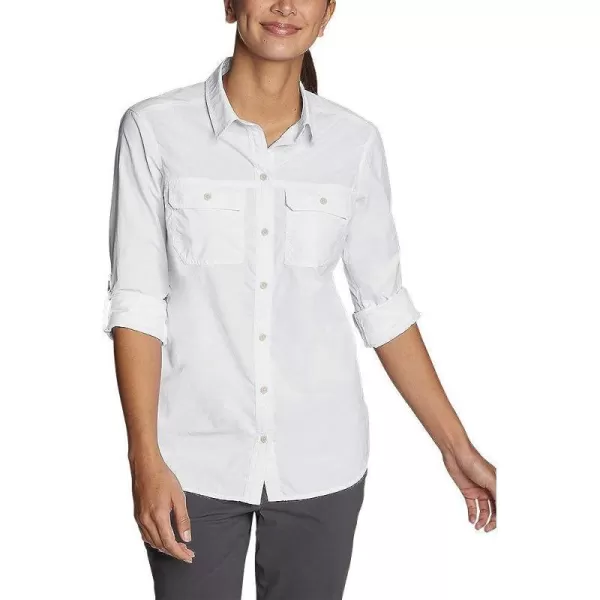 imageEddie Bauer Womens Mountain Ripstop LongSleeve ShirtRegular White