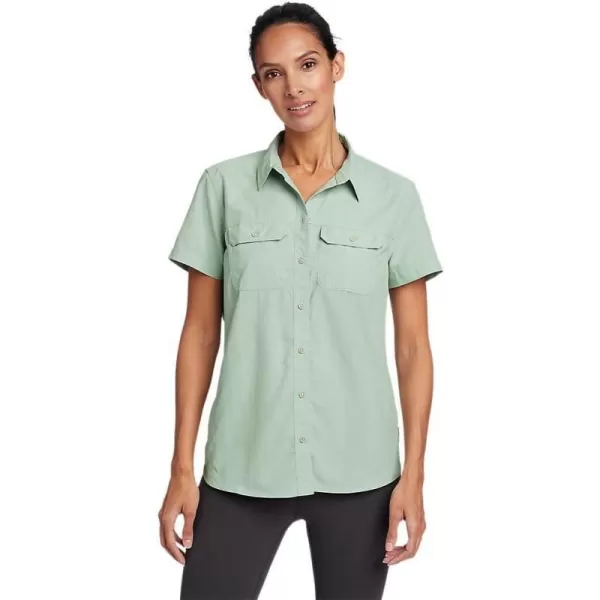 imageEddie Bauer Womens Mountain Ripstop ShortSleeve ShirtRegular Celadon