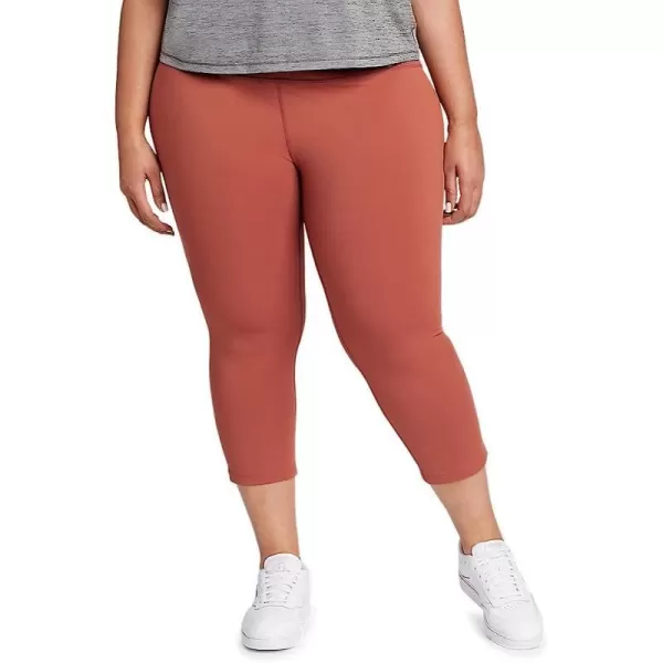 imageEddie Bauer Womens Movement Lux HighRise CaprisPlus Size Maroon