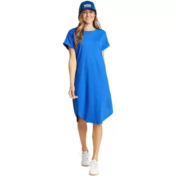 imageEddie Bauer Womens Myriad Midi ShortSleeve DressBrilliant Blue
