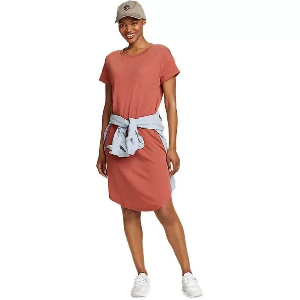 imageEddie Bauer Womens Myriad Midi ShortSleeve DressMaroon