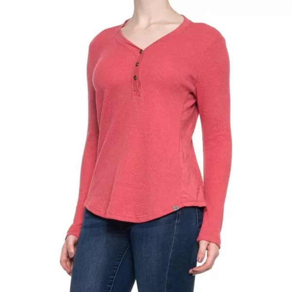 imageEddie Bauer Womens Myriad ThermalJersey Mix HenleyWomen Mulberry Heather