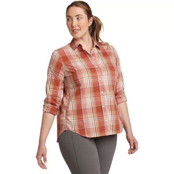 imageEddie Bauer Womens On The Go Performance LongSleeve ShirtRegular Geranium