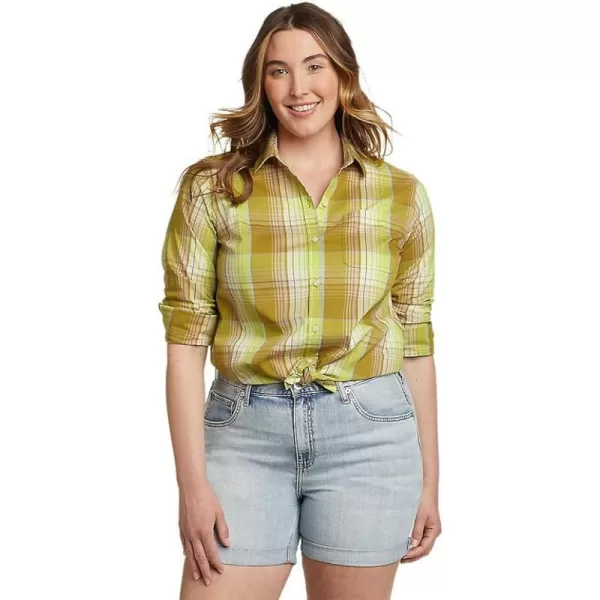 imageEddie Bauer Womens On The Go Performance LongSleeve ShirtRegular Gold