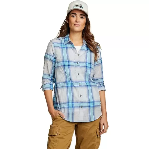 imageEddie Bauer Womens Packable LongSleeve ShirtRegular Harbor