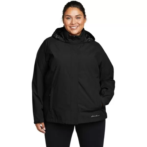 imageEddie Bauer Womens Packable Rainfoil JacketPlus Black Recycled