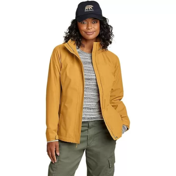 imageEddie Bauer Womens Packable Rainfoil JacketStandard Butterscotch Recycled