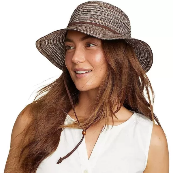 imageEddie Bauer Womens Packable Straw Hat  Wide BrimBrown