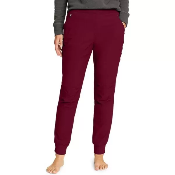 imageEddie Bauer Womens Rainier FleeceLined Jogger PantsDark Berry