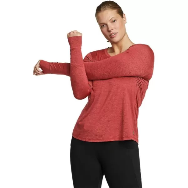 imageEddie Bauer Womens Resolution LongSleeve TShirtRegular Terracotta