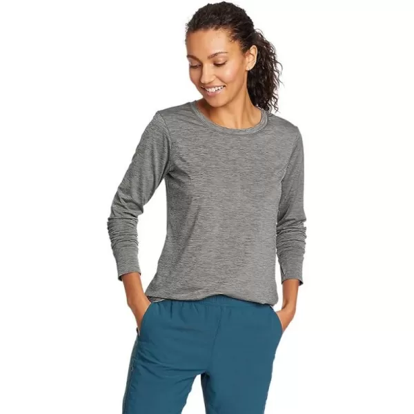 imageEddie Bauer Womens Resolution LongSleeve TShirtTall Dark Smoke