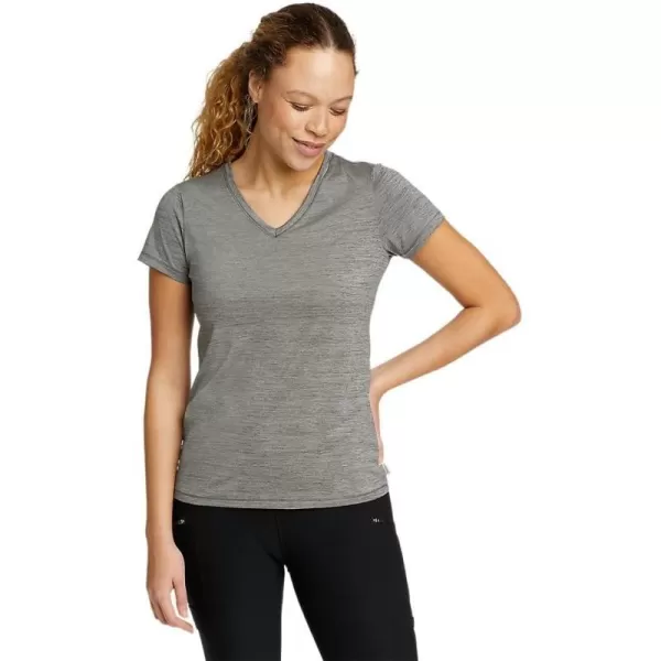 imageEddie Bauer Womens Resolution ShortSleeve VNeck TShirtTall Dark Smoke