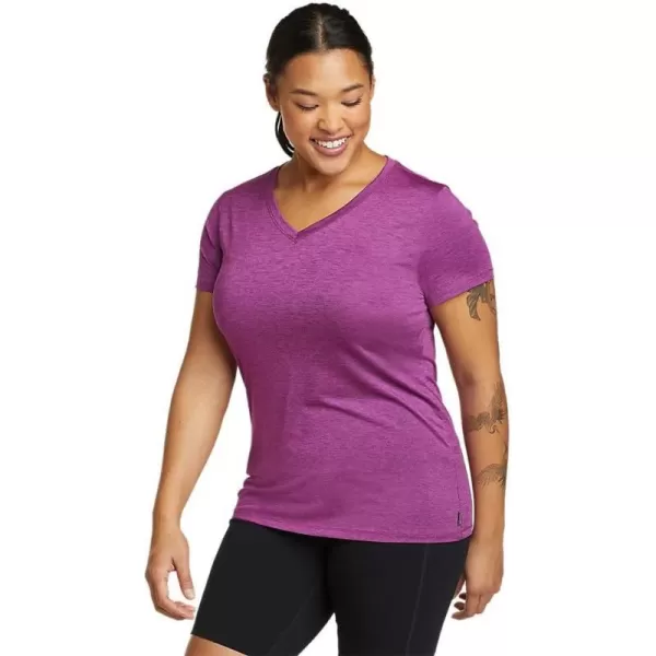 imageEddie Bauer Womens Resolution ShortSleeve VNeck TShirtTall Grape