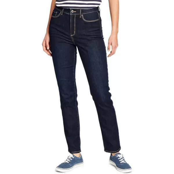 imageEddie Bauer Womens Revival HighRise Slim Straight Jeans AgedAged Blue