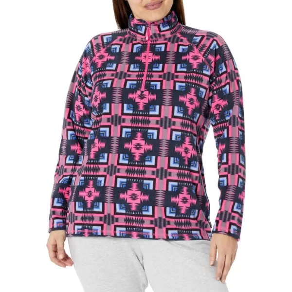 imageEddie Bauer Womens Size Quest 14 ZipPrintPlusDk Pink