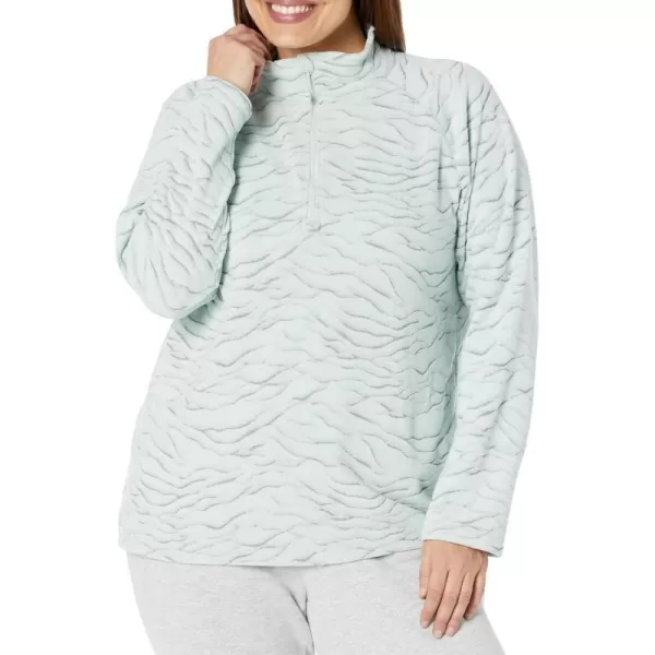 imageEddie Bauer Womens Size Quest 14 ZipPrintPlusLt Green