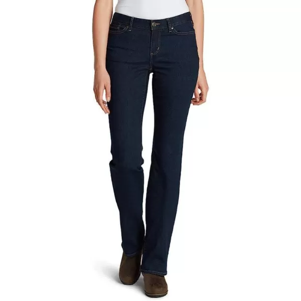 imageEddie Bauer Womens StayShape Boot Cut Jeans  CurvyDeep Rinse