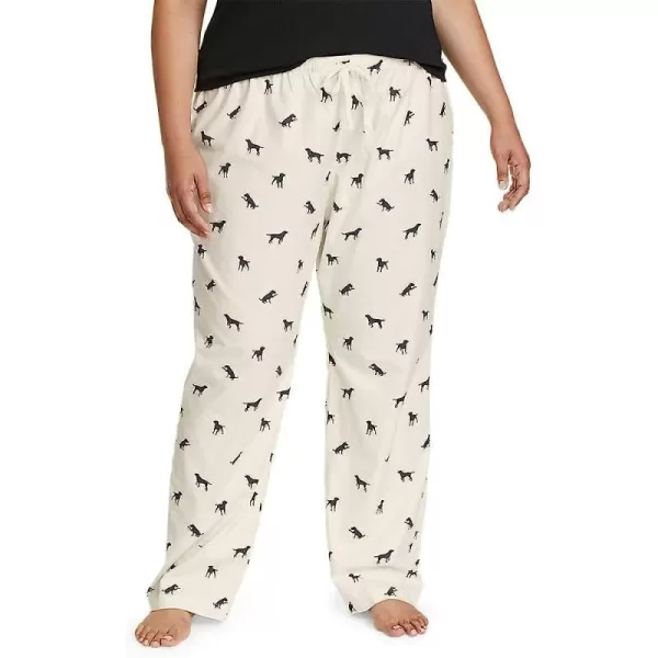imageEddie Bauer Womens Stines Favorite Flannel Sleep PantsPlus Ivory