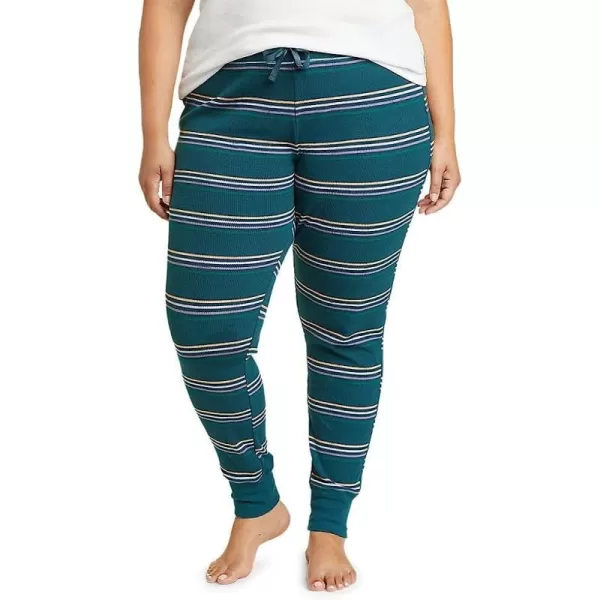 imageEddie Bauer Womens Stines Favorite Waffle Sleep PantsPlus Peacock