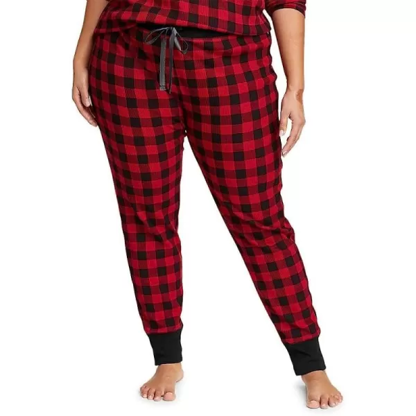 imageEddie Bauer Womens Stines Favorite Waffle Sleep PantsPlus Scarlet