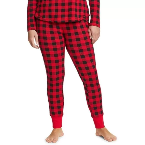 imageEddie Bauer Womens Stines Favorite Waffle Sleep PantsRegular Red