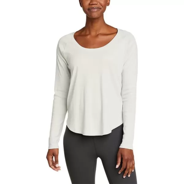 imageEddie Bauer Womens Stines LongSleeve Raglan Scoop Neck TShirtCement