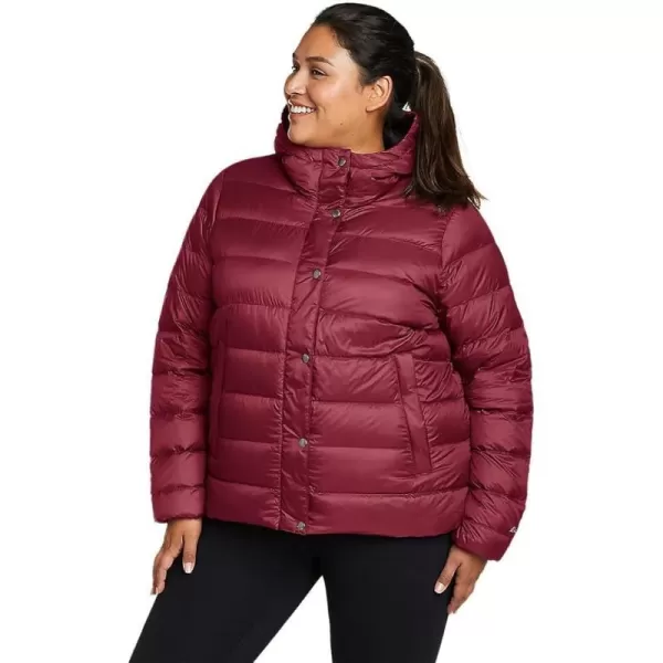 imageEddie Bauer Womens StratusTherm Hooded Down JacketPlus Dark Berry