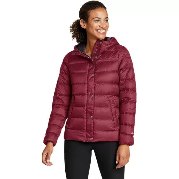 imageEddie Bauer Womens StratusTherm Hooded Down JacketRegular Dark Berry