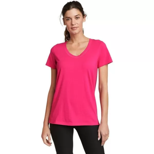 imageEddie Bauer Womens Tempo Light ShortSleeve TShirtPetite Lava