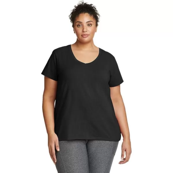 imageEddie Bauer Womens Tempo Light ShortSleeve TShirtPlus Black