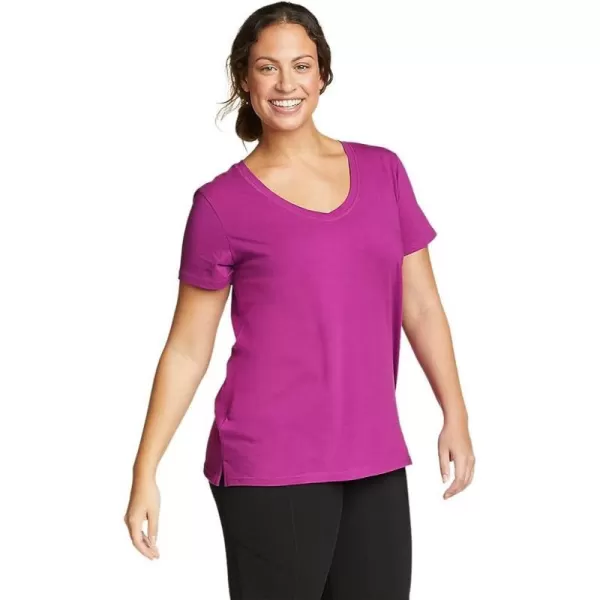 imageEddie Bauer Womens Tempo Light ShortSleeve TShirtPlus Deep Magenta
