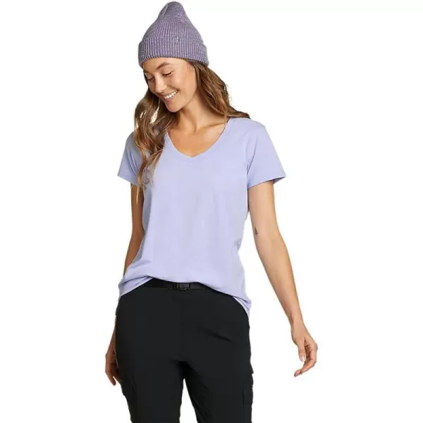 imageEddie Bauer Womens Tempo Light ShortSleeve TShirtRegular Periwinkle