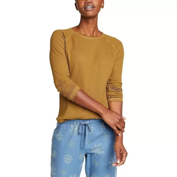 imageEddie Bauer Womens Thermal Raglan LongSleeve CrewBronze