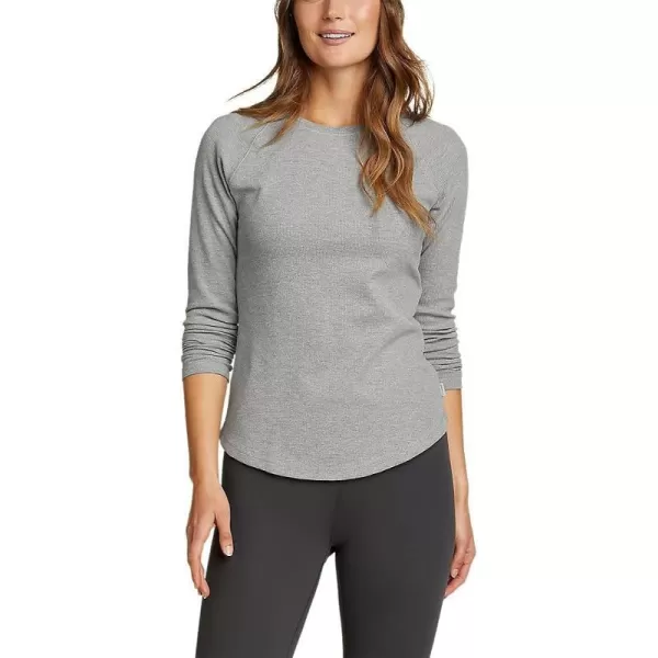 imageEddie Bauer Womens Thermal Raglan LongSleeve CrewHeather Gray
