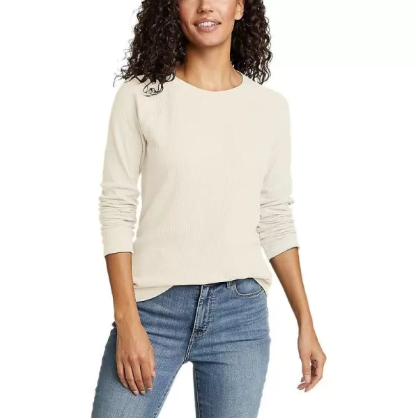 imageEddie Bauer Womens Thermal Raglan LongSleeve CrewIvory