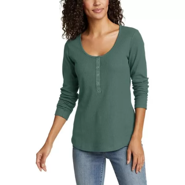 imageEddie Bauer Womens Thermal Snap HenleyAzure